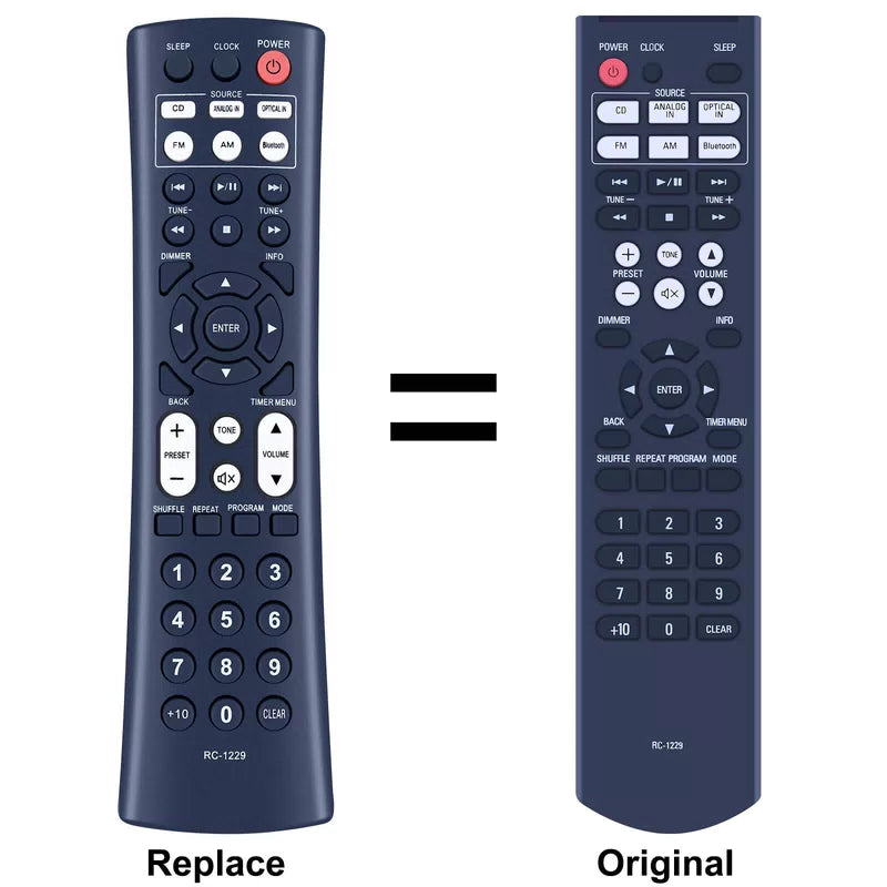 RC-1229 For Denon CD Receiver System Replacement Remote Control D-T1 DT1 [1]