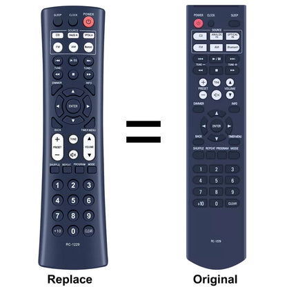 RC-1229 For Denon CD Receiver System Replacement Remote Control D-T1 DT1 [1]