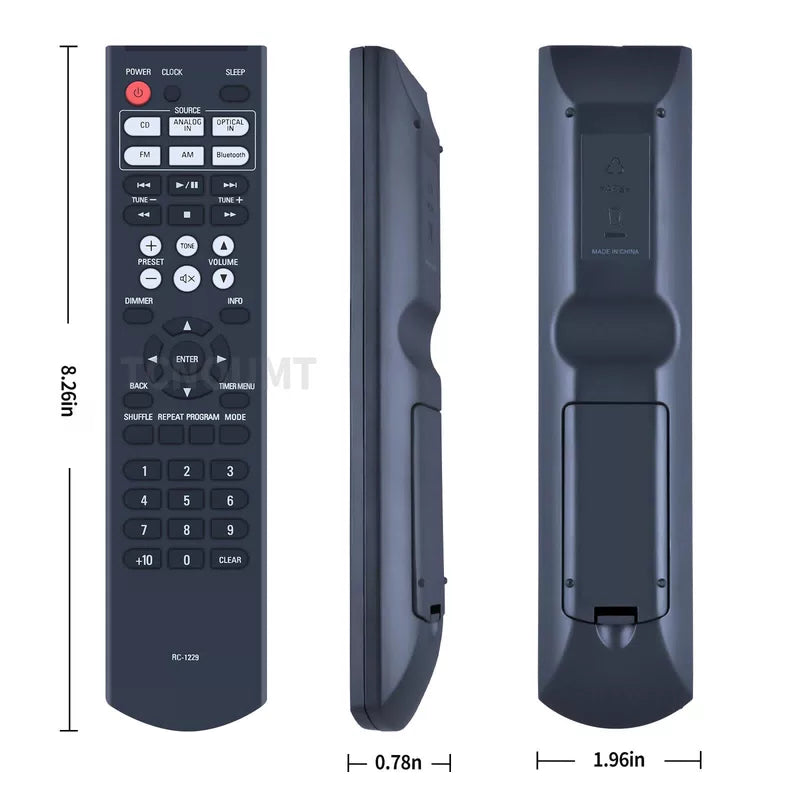 RC-1229 For Denon CD Receiver System Replacement Remote Control D-T1 DT1 [6]