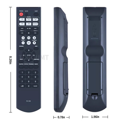 RC-1229 For Denon CD Receiver System Replacement Remote Control D-T1 DT1 [6]