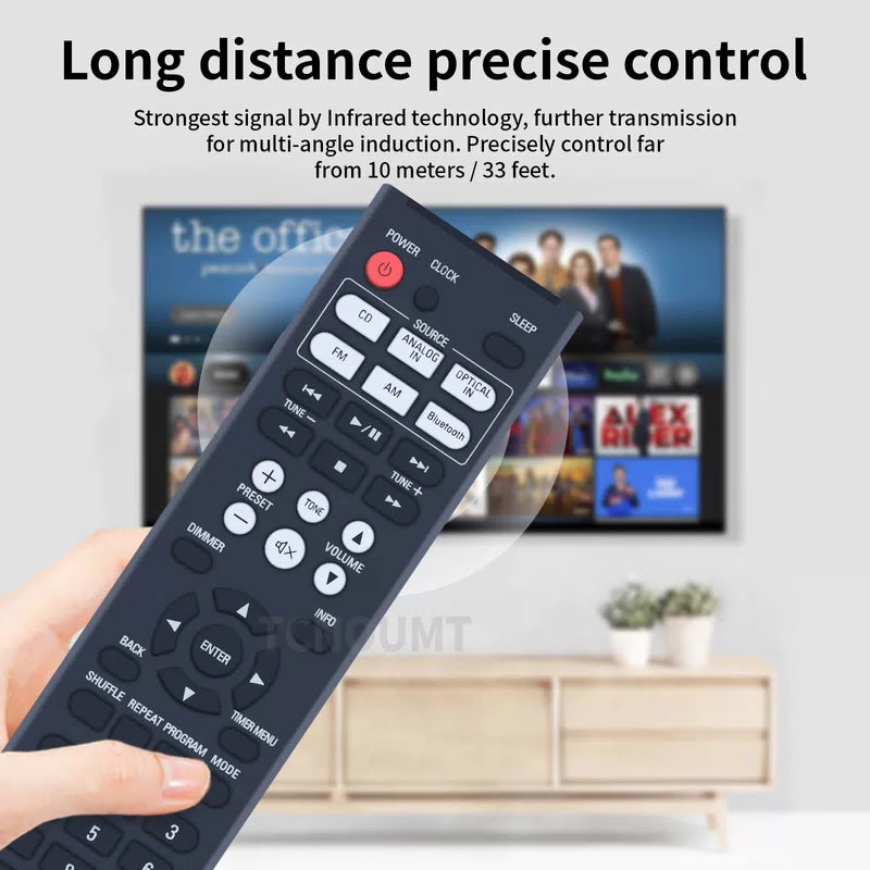 RC-1229 For Denon CD Receiver System Replacement Remote Control D-T1 DT1 [8]