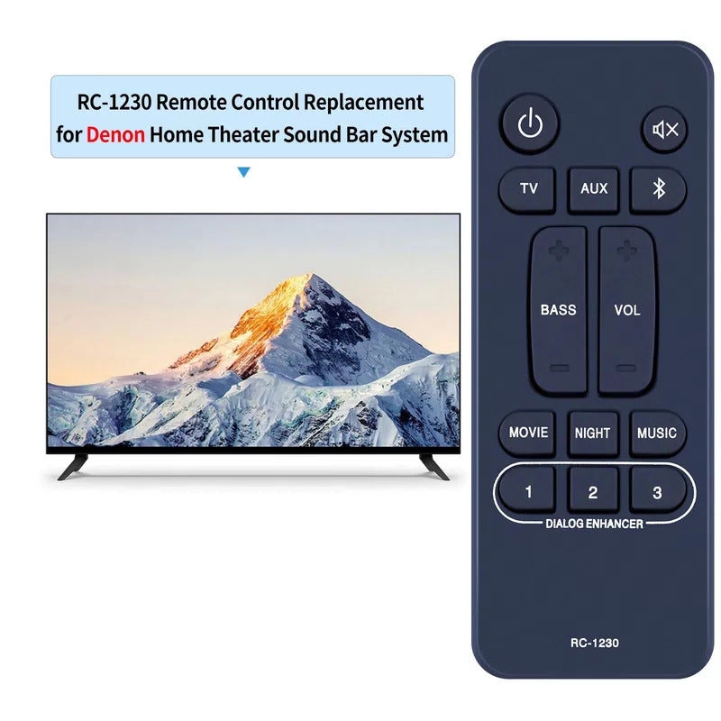 RC-1230 Replacement Remote Control For Denon Home Theater System DHT-S316 [2]