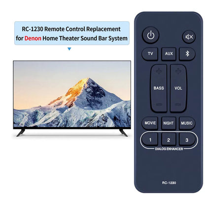 RC-1230 Replacement Remote Control For Denon Home Theater System DHT-S316 [2]