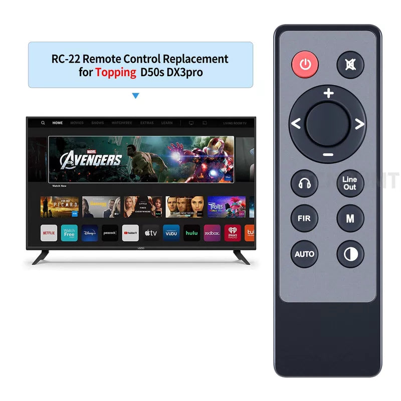 RC-22 Remote Control For TOPPING DX3 PRO+/EX5/D90SE/D70S/E30/E50/D50S/D30 [3]