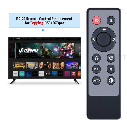 RC-22 Remote Control For TOPPING DX3 PRO+/EX5/D90SE/D70S/E30/E50/D50S/D30 [3]