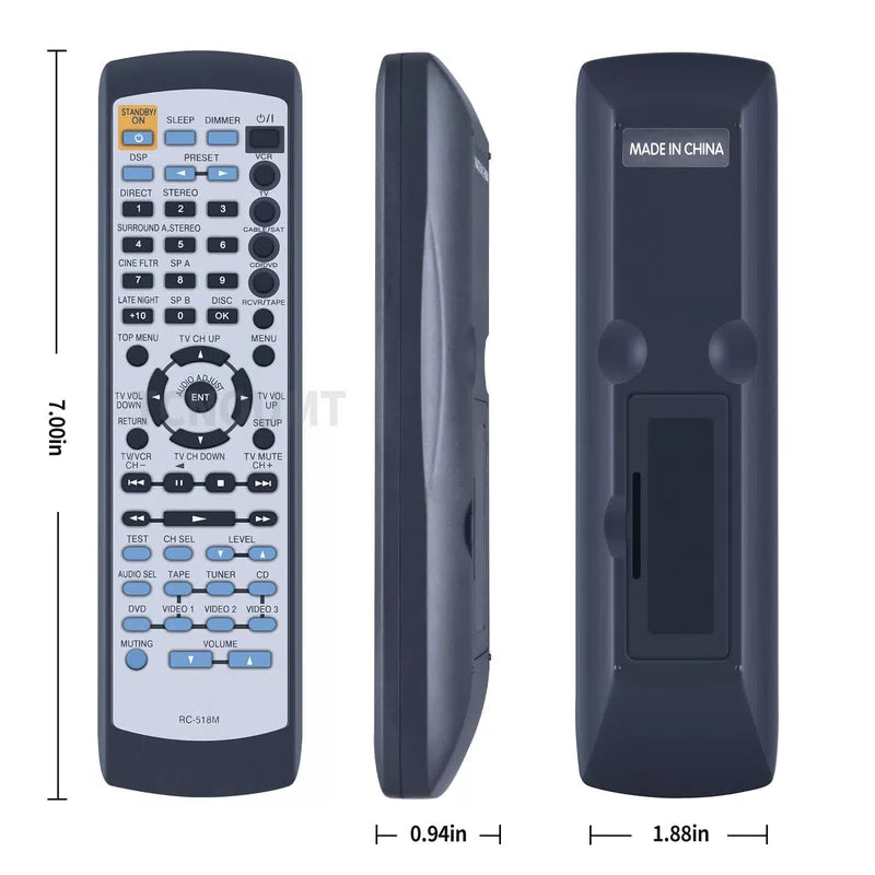 RC-518M Remote Control For Onkyo AV Receiver HT5760 HTR410 HTR420 HTR510 [5]