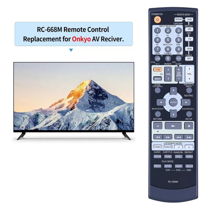 RC-668M Remote Control For Onkyo AV Receiver HTR640 HTS894 HT-R640 HT-S894 [2]