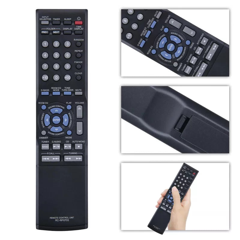 RC-RP0705 Remote Control For Kenwood Compact Hi-Fi Component System R-K711 [2]