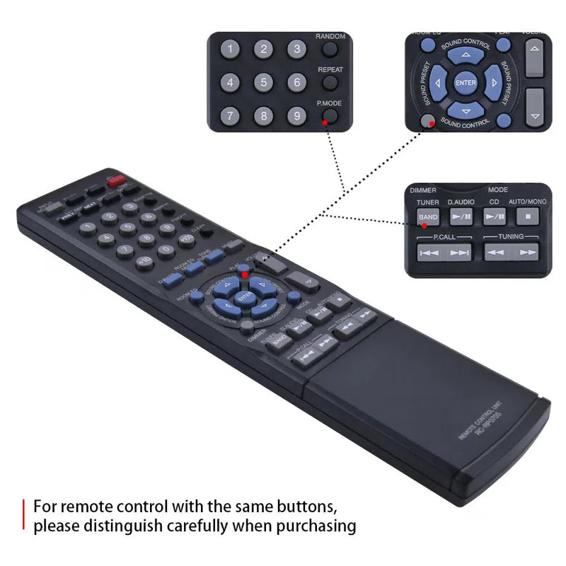RC-RP0705 Remote Control For Kenwood Compact Hi-Fi Component System R-K711 [5]
