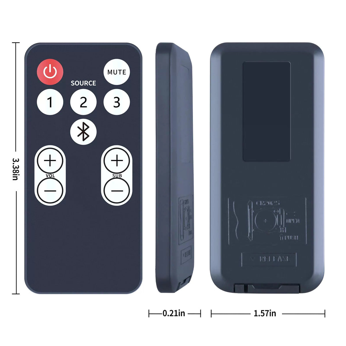RE15031 Remote Control For Polk Soundbar 2000 3000 4000 5000 6000 6500 9000 [5]