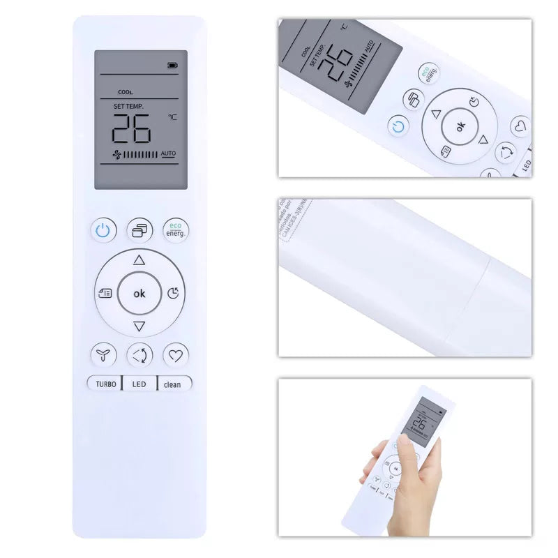 RG10A3(B)/BGEF Remote Control For Midea/Carrier/SystemAir Air Conditioner [2]