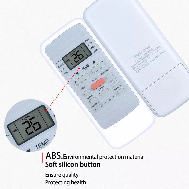 RG51F4/E Remote Control For Midea Air Conditioner RG51F/E [4]