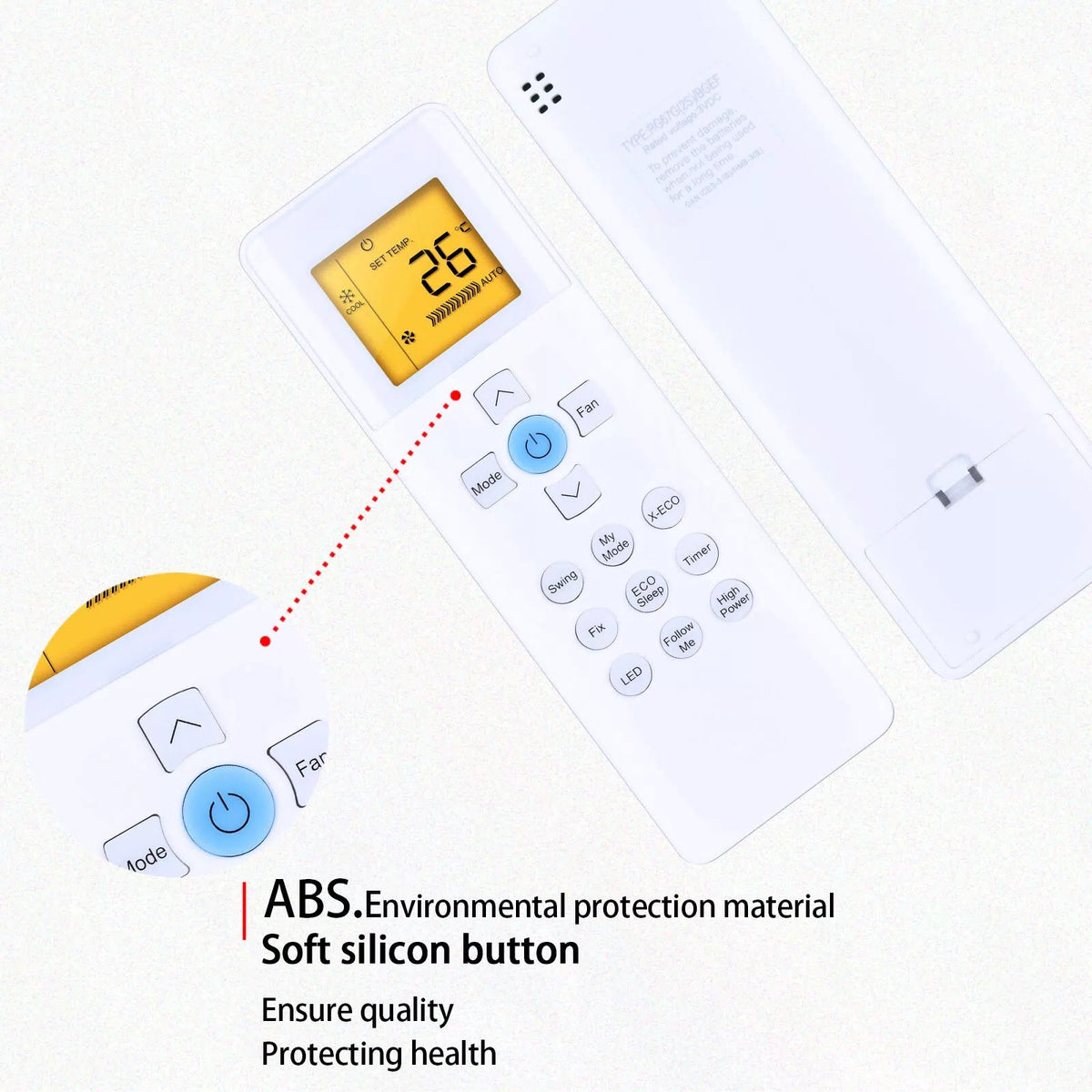 RG67G(2S)/BGEF Remote Control For Carrier Air Conditioner With backlight [4]