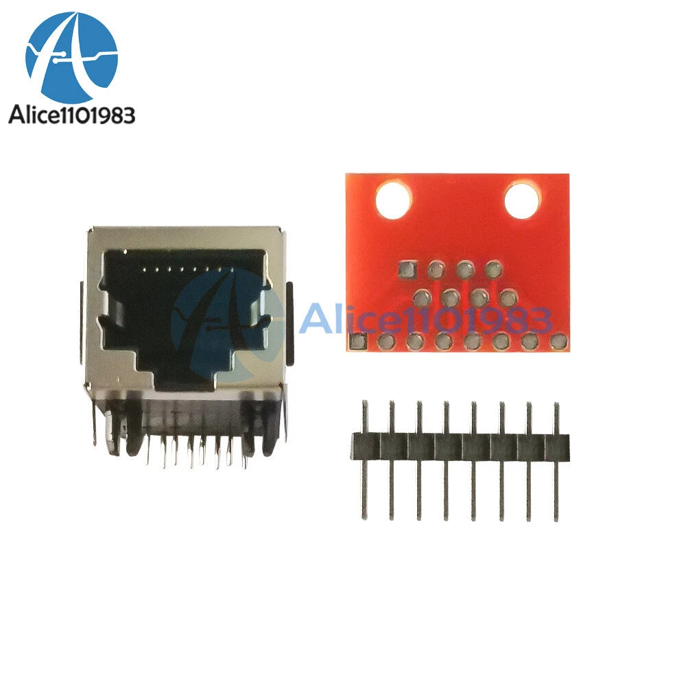 RJ45 Splitter Module + RJ45 Network Interface+ Pin Header Spare Parts Set