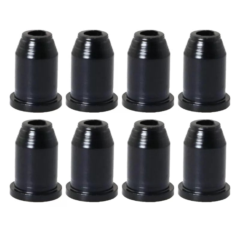 RLECS 2 Set Guitar Ferrules String Caps Mounting Buckle Through Black [3]