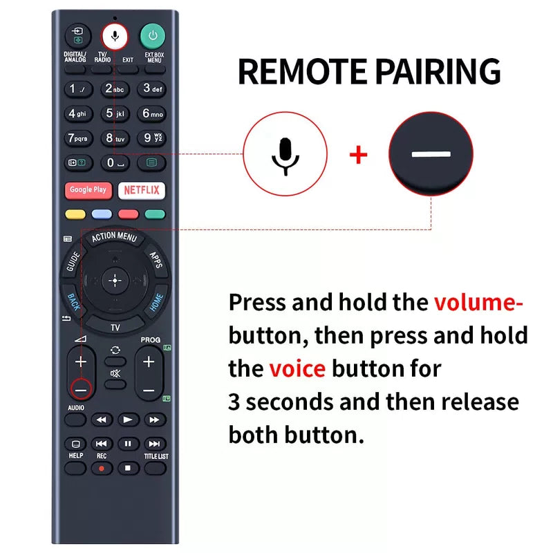 RMF-TX310E Voice Remote Control For Sony TV KDL-49WF805 KDL-43WF804 [4]