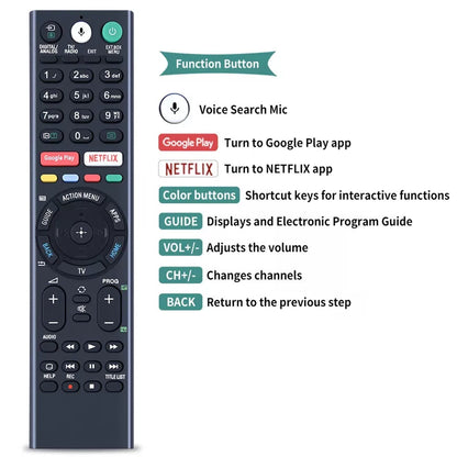 RMF-TX310E Voice Remote Control For Sony TV KDL-49WF805 KDL-43WF804 [6]