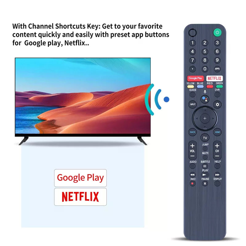 RMF-TX500U For Sony Smart TV 4K Voice Remote Control XBR-55X950G RMF-TX500P [5]