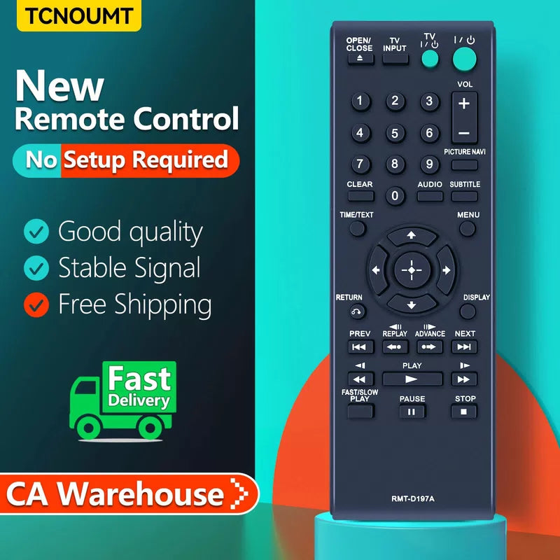 RMT-D197A Remote Control For Sony DVD Player DVP-SR210 DVP-SR510 DVP-SR210P [1]