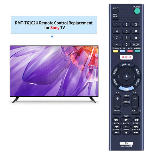 RMT-TX102U Remote Control For Sony Bra TV KDL-40R550C KDL-48W650D [2]