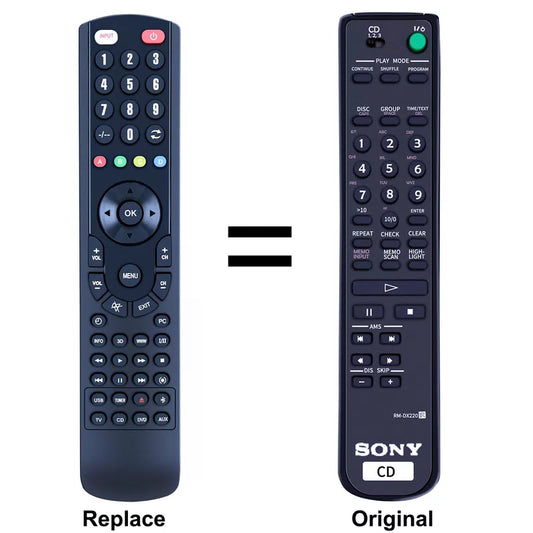RM-DX220 Replace Remote For Sony Compact DVD Player CDP-CX205 CDP-CX230 CDPCX235 [1]