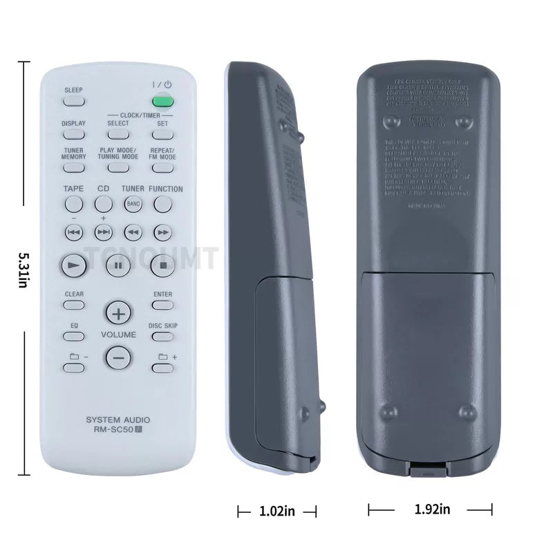 RM-SC50 Remote Control For Sony Audio System CMT-G83 CMT-HPZ7 MHC-EC50 [5]