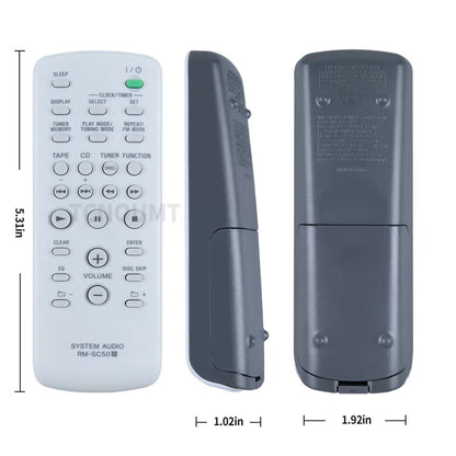 RM-SC50 Remote Control For Sony Audio System CMT-G83 CMT-HPZ7 MHC-EC50 [5]