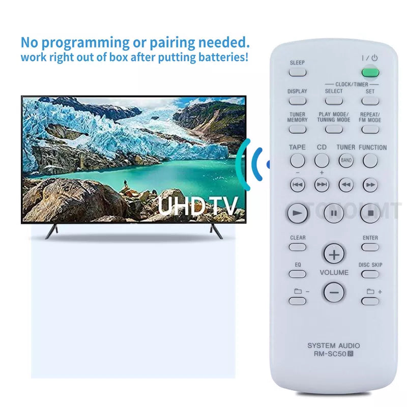 RM-SC50 Remote Control For Sony Audio System CMT-G83 CMT-HPZ7 MHC-EC50 [6]