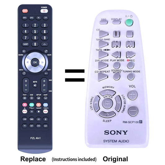 RM-SCP100 Replacement Remote Control For Sony System Audio CMT-CP100 HCD-M70 [1]