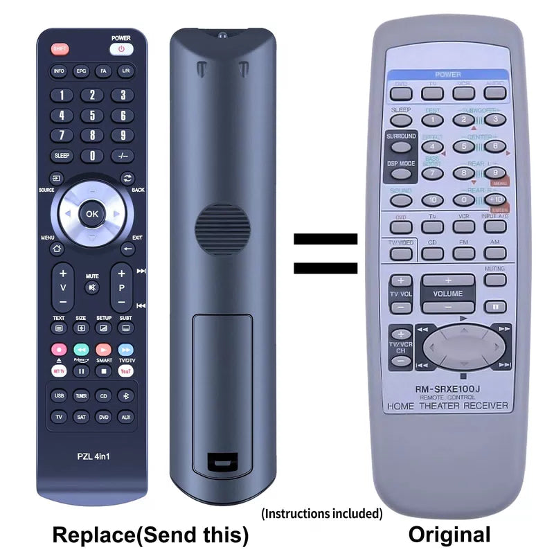 RM-SRXE100J Replacement Remote Control For JVC RX-E100SL [1]