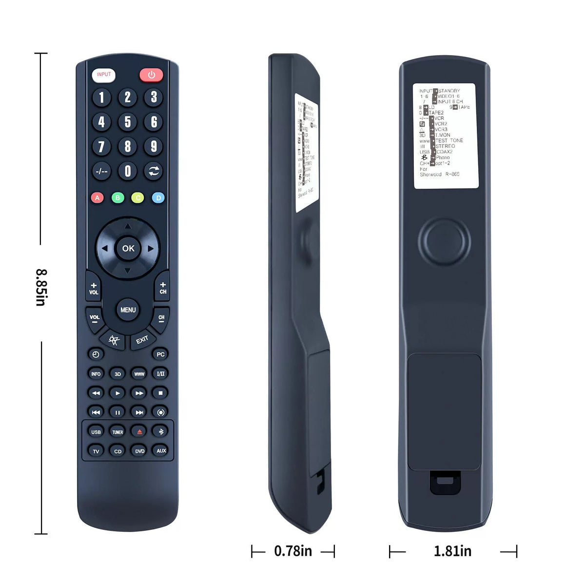 RNC-300 Replace Remote Control For Sherwood R-865 R865 Audio Video Receiver [4]