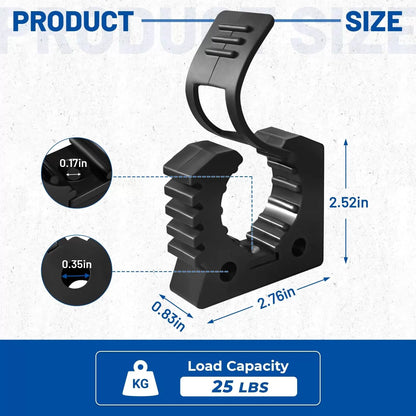 ROBLOCK Quick Release Rubber Clamp Mounts, 0.83" * 2.76" * 2.52", Black [2]
