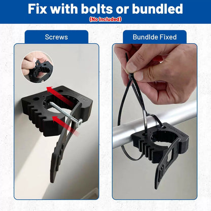 ROBLOCK Quick Release Rubber Clamp Mounts, 0.83" * 2.76" * 2.52", Black [6]