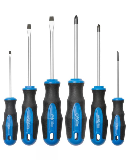ROTATION 6PCS Magnetic Tip Screwdriver Set, 3 Phillips and 6pc_black Tip_matt [1]