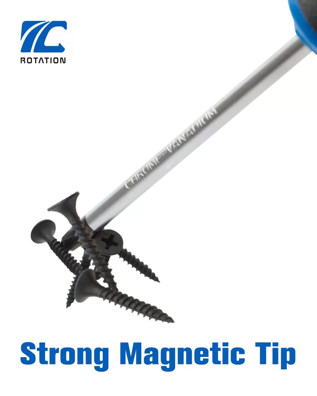 ROTATION 6PCS Magnetic Tip Screwdriver Set, 3 Phillips and 6pc_black Tip_matt [5]