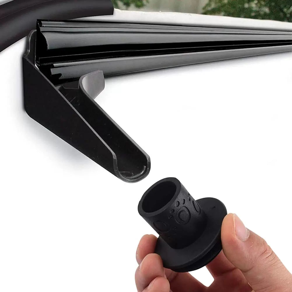 RV Gutter Spout Caps- Protects Cover from Damage, black [1]