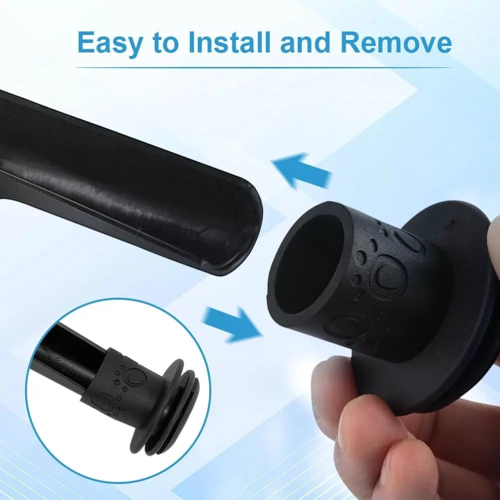 RV Gutter Spout Caps- Protects Cover from Damage, black [4]