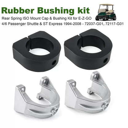 Rear ISO Mount Cap and Bushing Set for 1994-2008 EZGO Gas Carts [4]