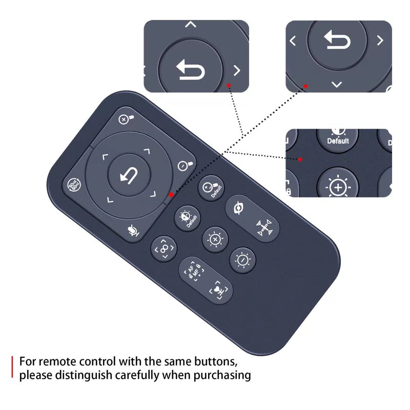 Remote Control For Angetube Webcam, 2K Streaming Webcam with Ring Light 863PLUS [6]