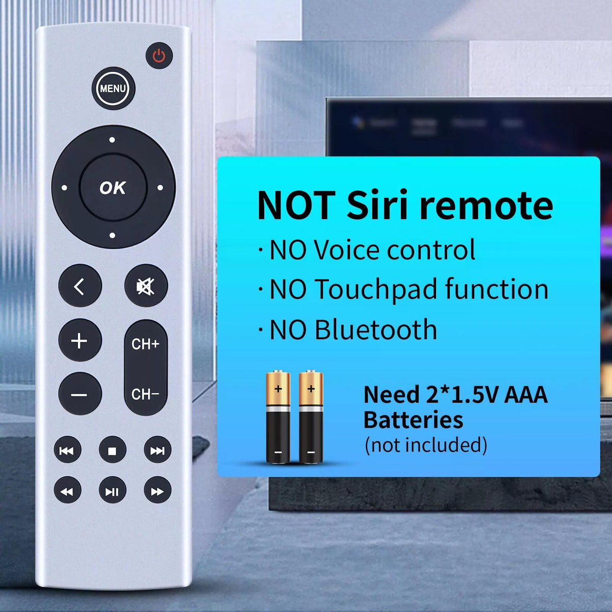 Remote Control For Apple TV 2nd 3rd 4th Generation 4K HD A2169 A1842 A1625 [5]