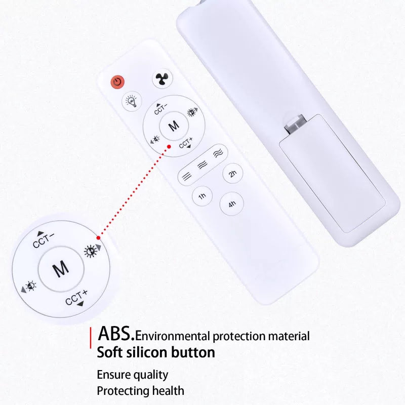 Remote Control For Elenhome Socket Fan Light FS-HX-R520,Yfrest YF-FSD36 Fan [4]
