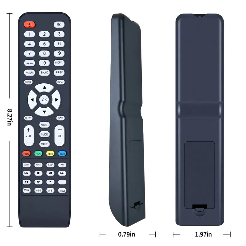 Remote Control For GPX TE3219B TDE3274WP TDE3254BU TE3274RP TU4348B TDE3274W TV [5]