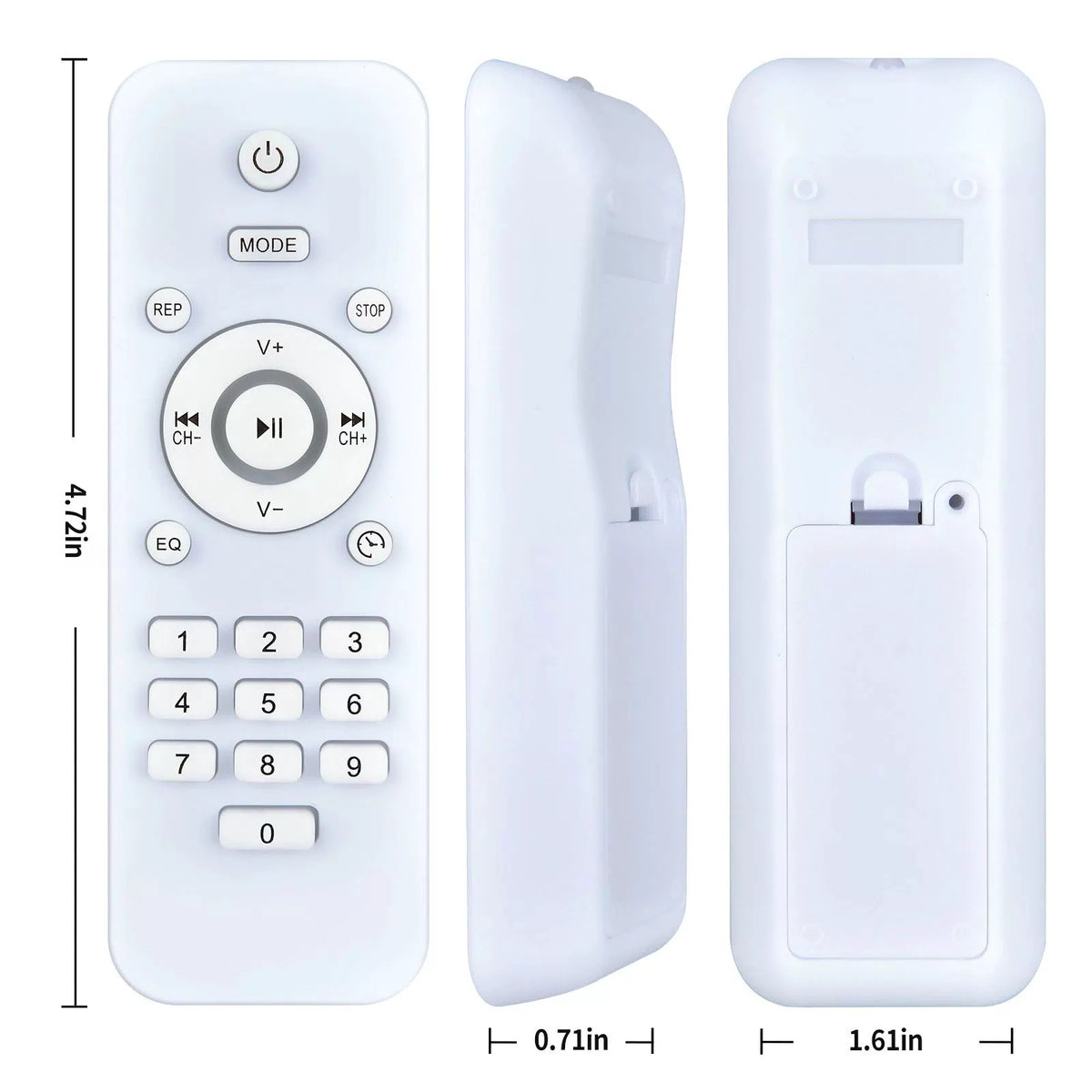 Remote Control For KLIM Boombox B4 CD Player Portable Audio System [3]