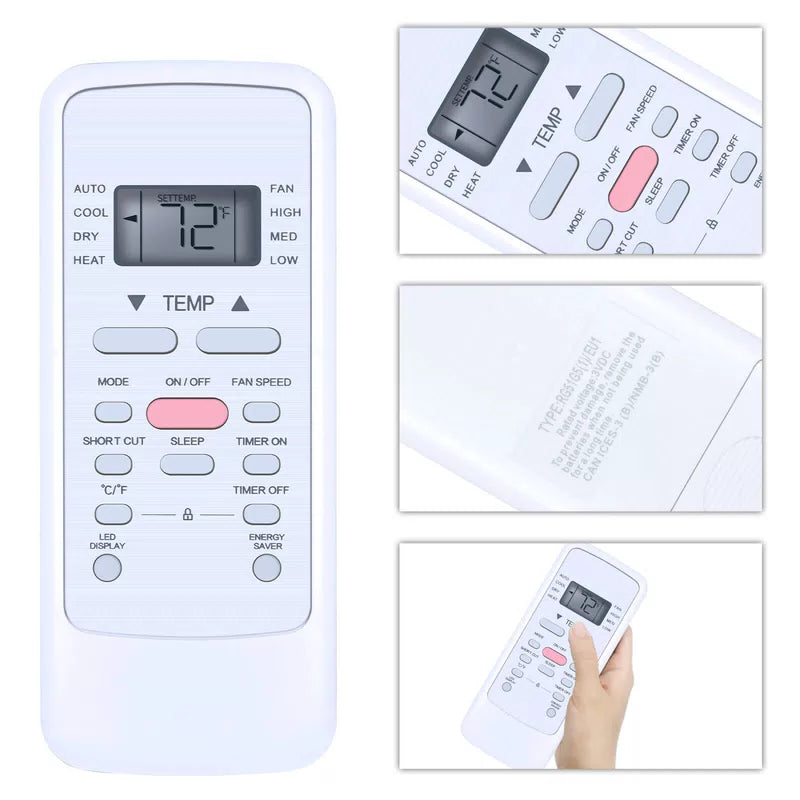 Remote Control For Midea Comfort Aire Air Conditioner RG51G5(1)/CEU1 [2]