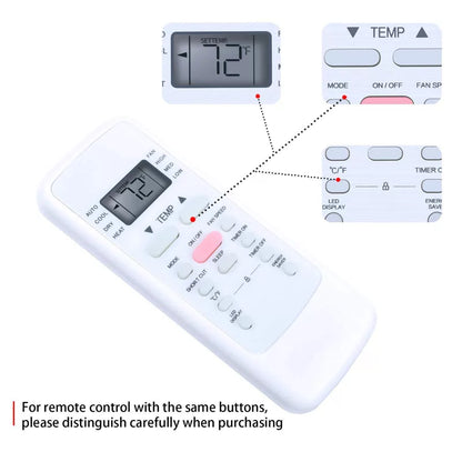 Remote Control For Midea Comfort Aire Air Conditioner RG51G5(1)/CEU1 [5]