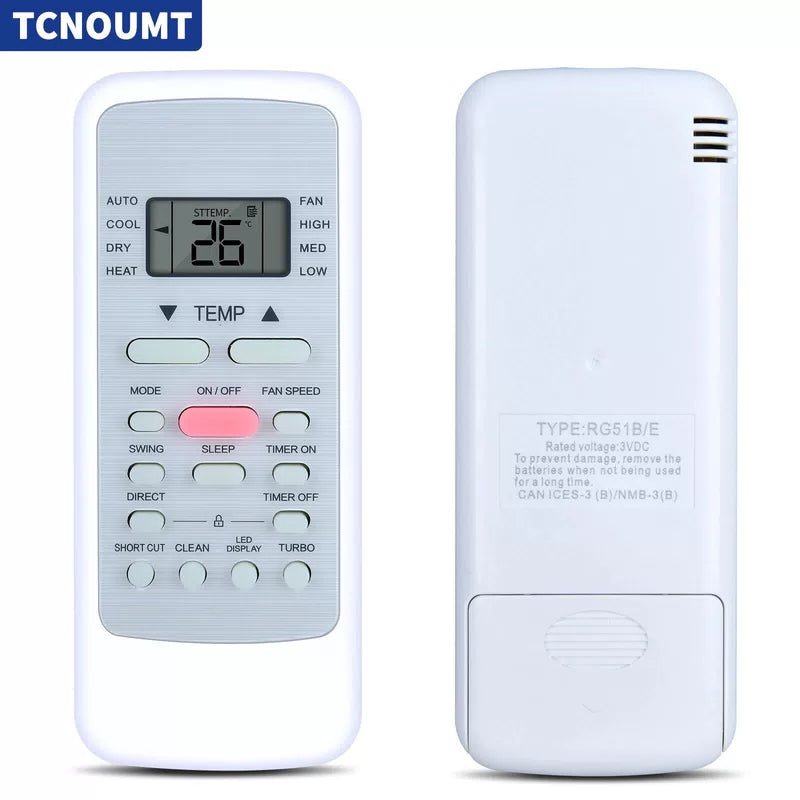 Remote Control For Midea RG51B(1)/EU1 RG51B(2)/E RG51B/E Air Conditioner [1]