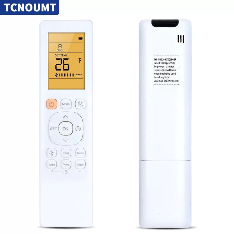 Remote Control For Mirage Air Conditioner RG10B(D2)/BGEF With backlight [1]