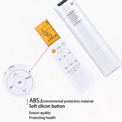 Remote Control For Mrcool Air Conditioner RG10F2(D2)/BGEFU1 With Backlight [4]