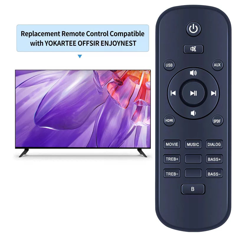 Remote Control For OFFSIR Sound Bar BT065 / YOKARTEE Sound Bar S20L [2]
