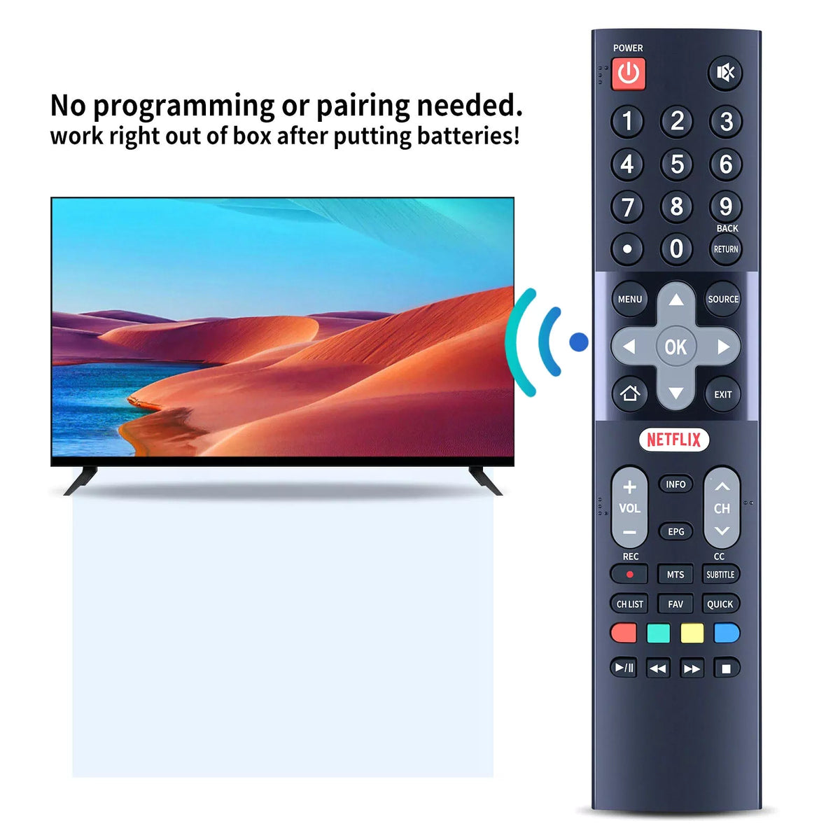 Remote Control For RCA TV RNSMU5536 RNSMU5836 RNSMU7036 RNSMU5036 RNSMU4336 [6]